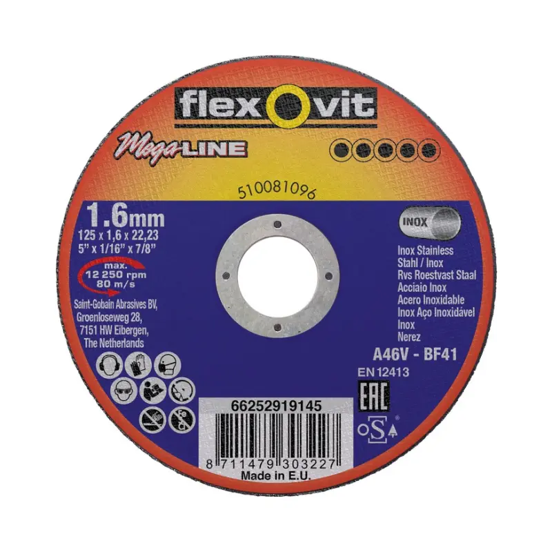 125x1,6x22,2 nerez A60T-BF41 FF1389 125x1,6x22,2 nerez A60T-BF41 FF1389